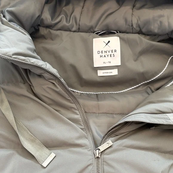 Denver Hayes Olive Green Hooded Puffer Coat - Picture 4 of 4